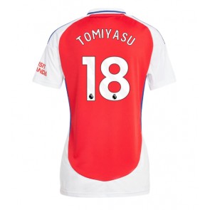 Arsenal Takehiro Tomiyasu #18 Hjemmebanetrøje Dame 2024-25 Kort ærmer